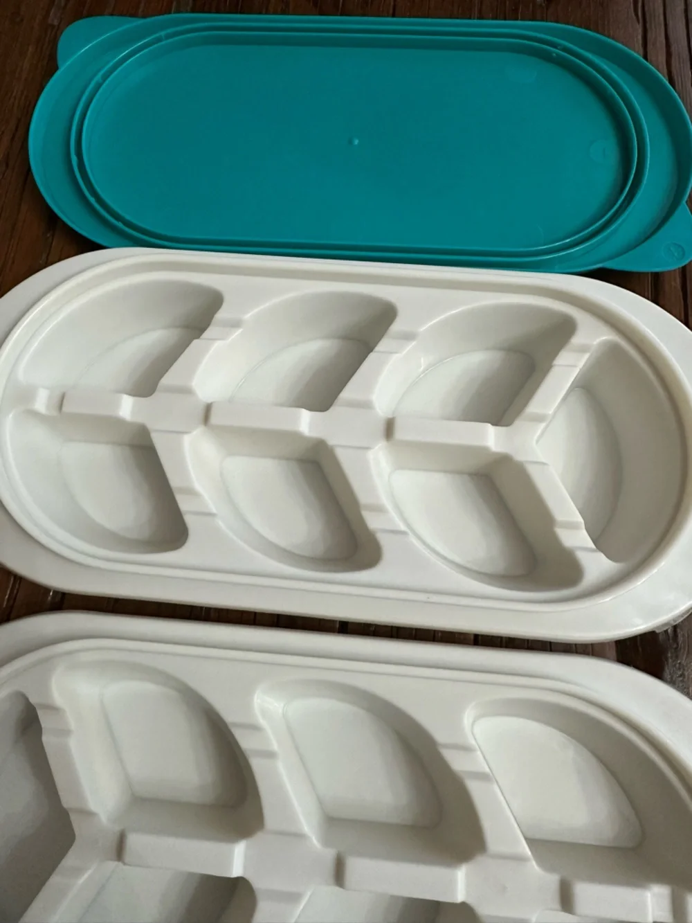 KidCo Freezer Trays Baby Food Storage Containers 2 packs Teal White